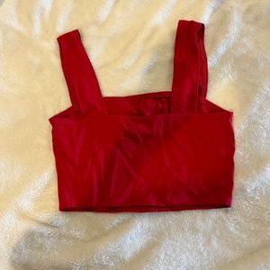 Red Urban Outfitters crop top